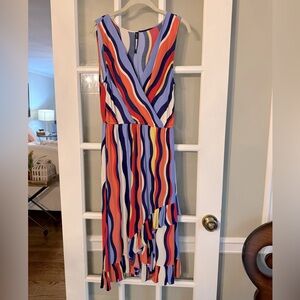 Anthropologie by Plenty by Tracy Reese Daphne Midi Faux Wrap Dress Size Medium
